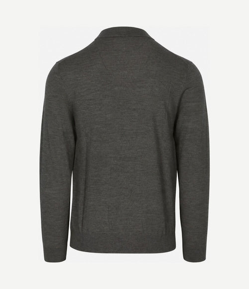 Turtleneck trui merinowol groen