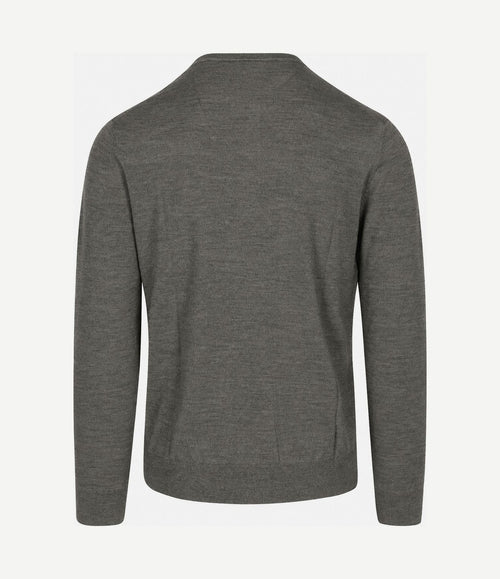Pullover merinowol groen