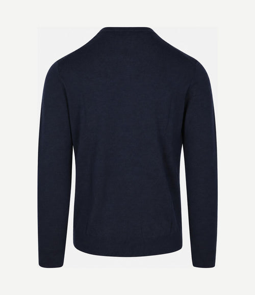 Pullover merinowol donkerblauw