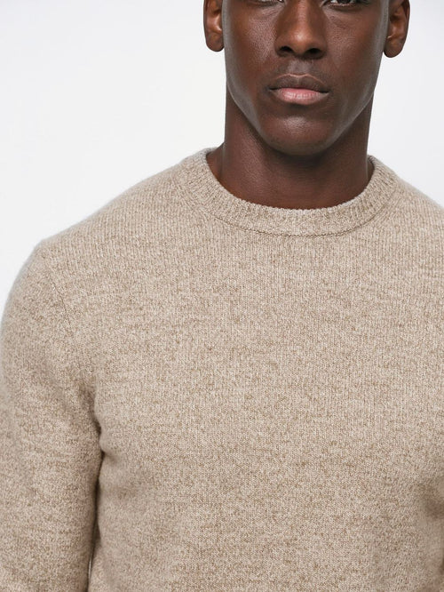 Pullover wol blend sand