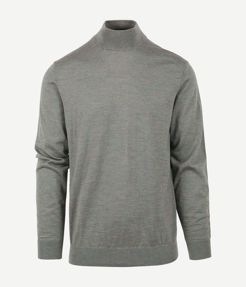 Profuomo turtleneck trui merino groen