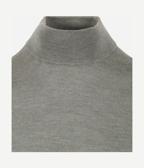 Profuomo turtleneck trui merino groen