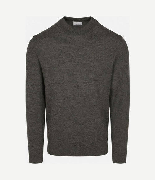 Turtleneck trui merinowol groen