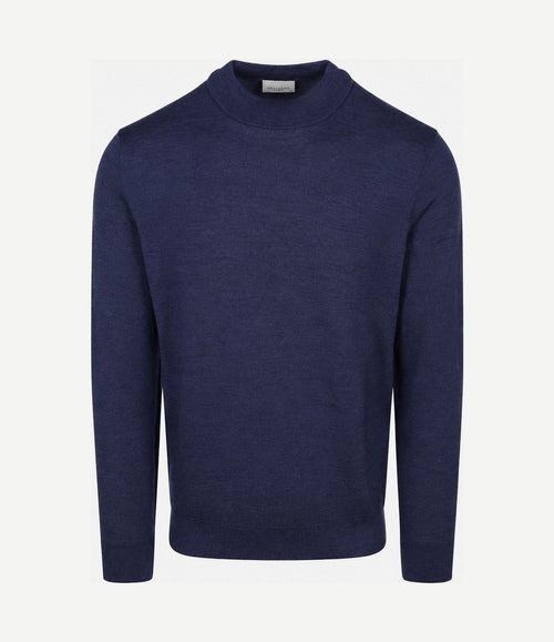 Turtleneck trui merinowol royal blue