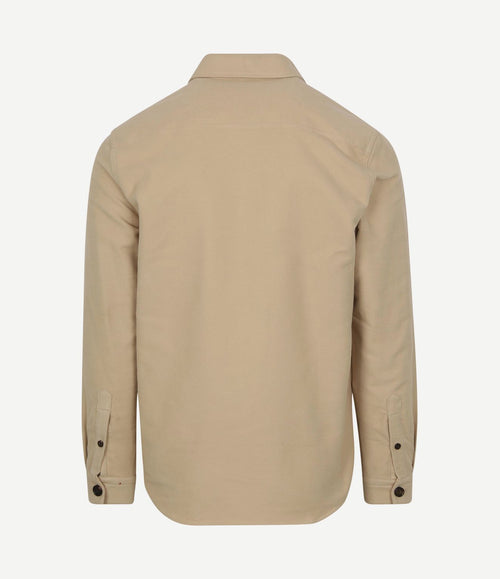Overshirt moleskin beige