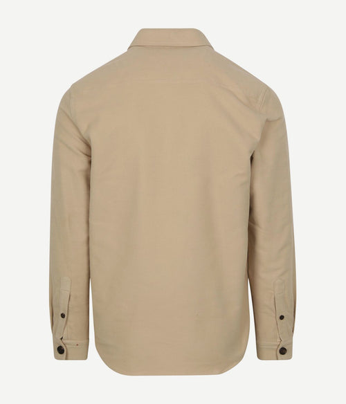 Overshirt moleskin beige