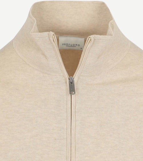 Profuomo vest luxury basic ecru