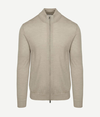 Profuomo vest merinowol beige
