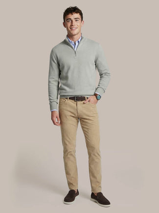 Half-zip trui colin grijs