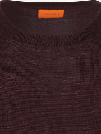 Suitable merino pullover bordeaux