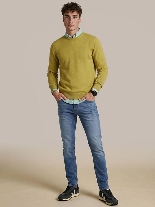 Trui cotton cashmere mosgroen