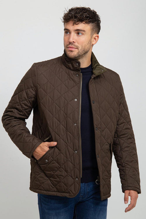 Quilted jas barbour chelsea olijfgroen | Regular-fit