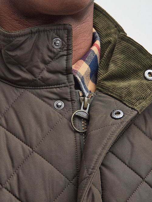 Quilted jas barbour chelsea olijfgroen