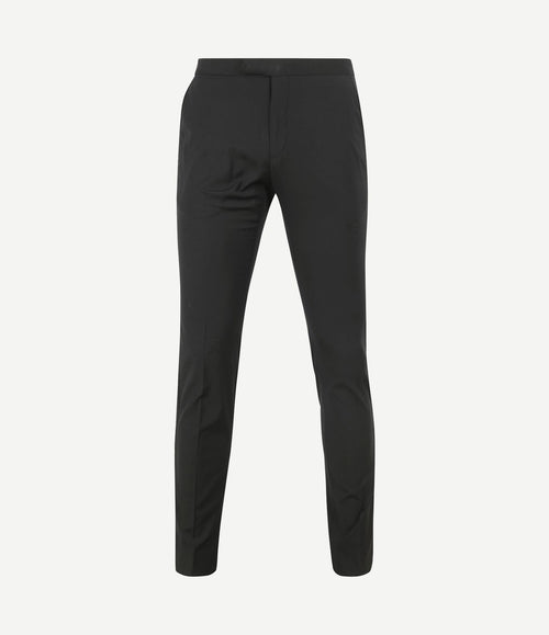 Rokkostuum broek wol blend zwart