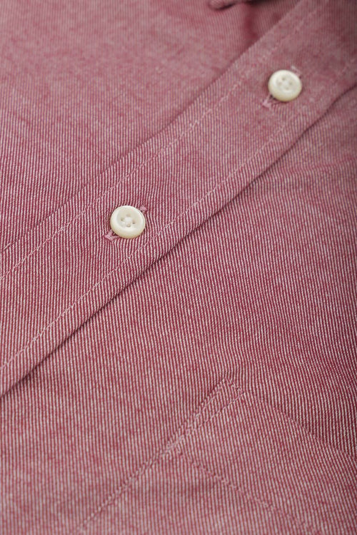 Overhemd twill rood