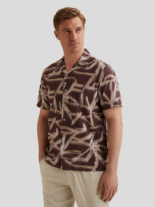 Short sleeve overhemd print catawba grape