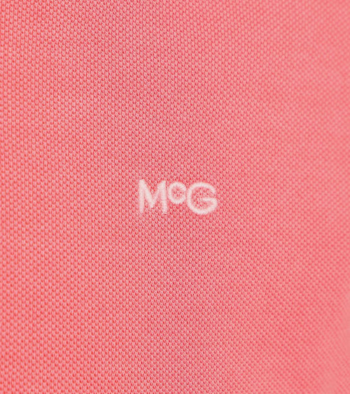 Piqué polo coral