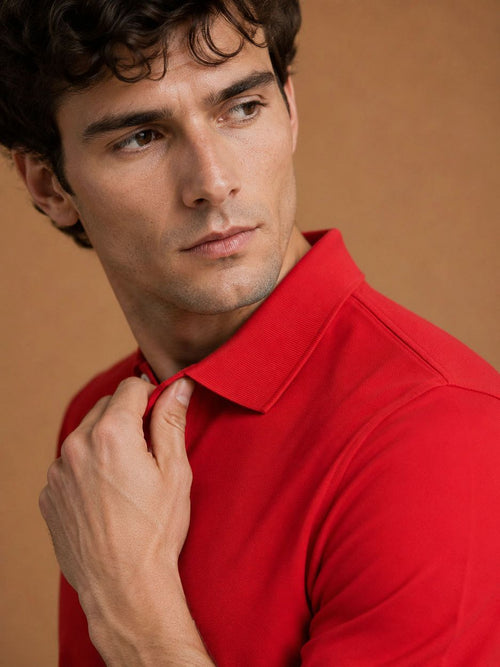 The rene poloshirt rood