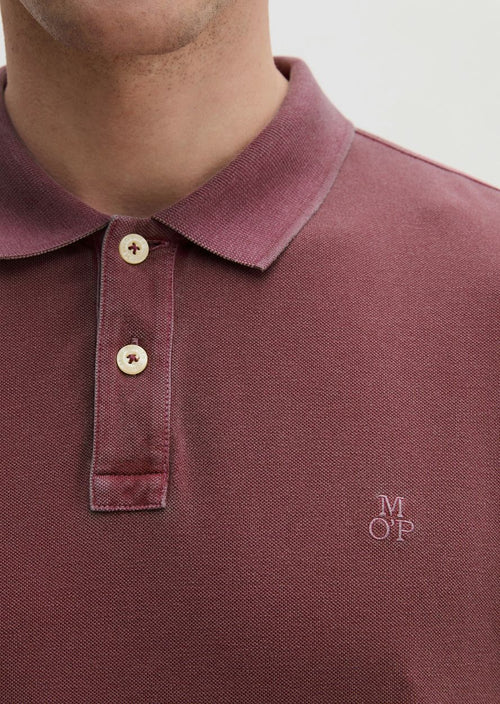 Poloshirt piqué acai rood