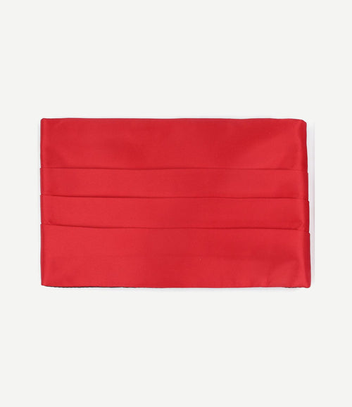 Cumberband strik pochet set rood