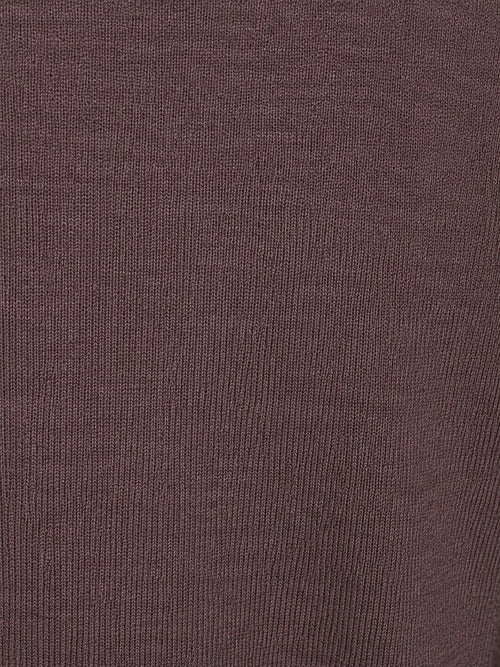Turtleneck trui merinowol aubergine