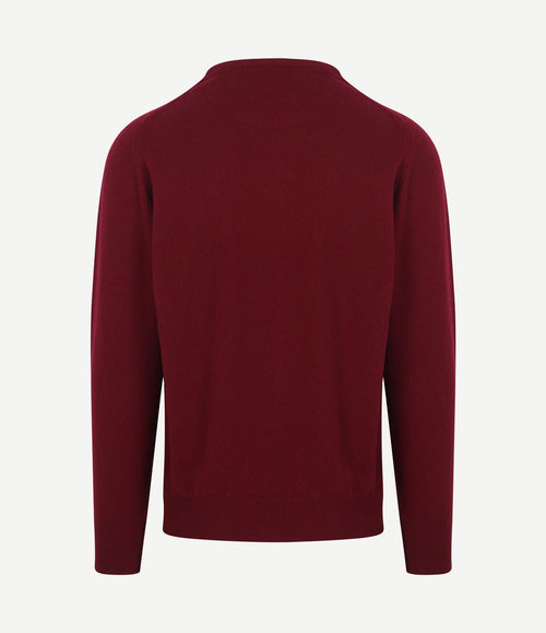 Pullover lamswol bordeaux