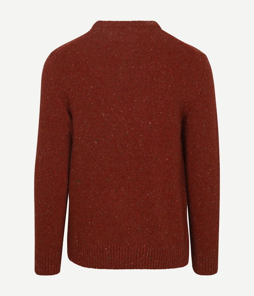 Pullover wool blend rust