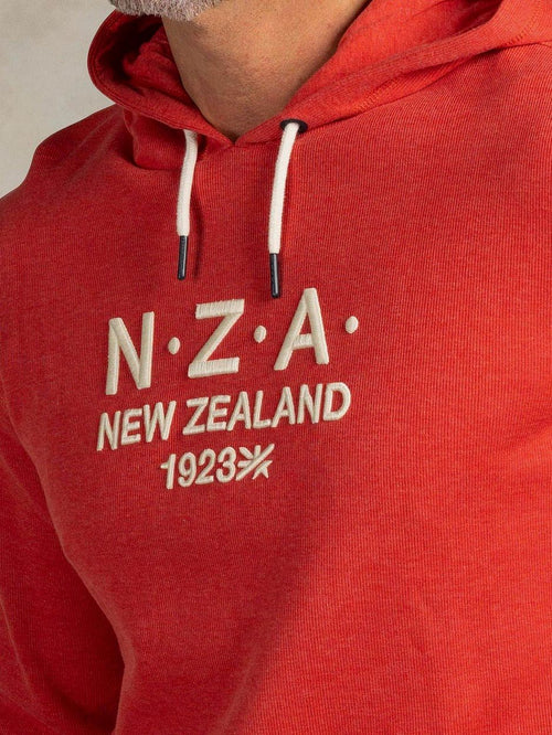 Hoodie french rib garment washed red