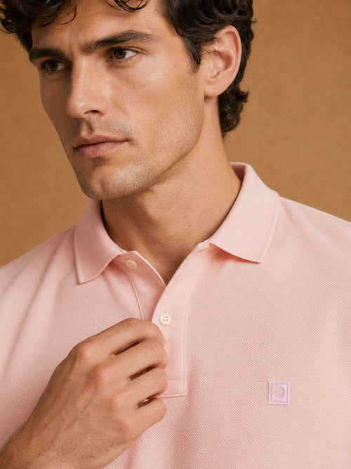 The rene poloshirt lichtroze
