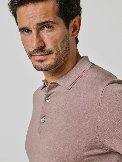 Poloshirt luxury basic roze