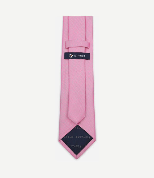 Zijde stropdas roze
