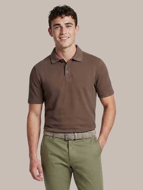 Respect polo tiger bruin