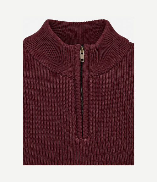 Bico halve rits trui burgundy