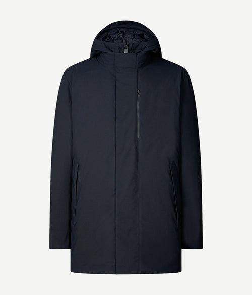 Jas sesle hood donkerblauw