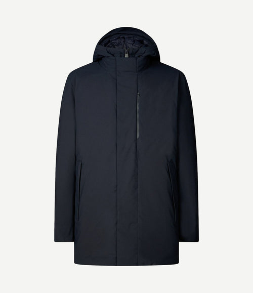 Jas sesle hood donkerblauw