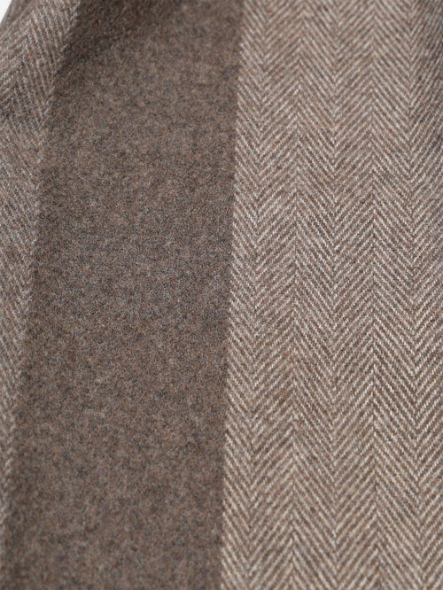 Sjaal softfeel herringbone bruin