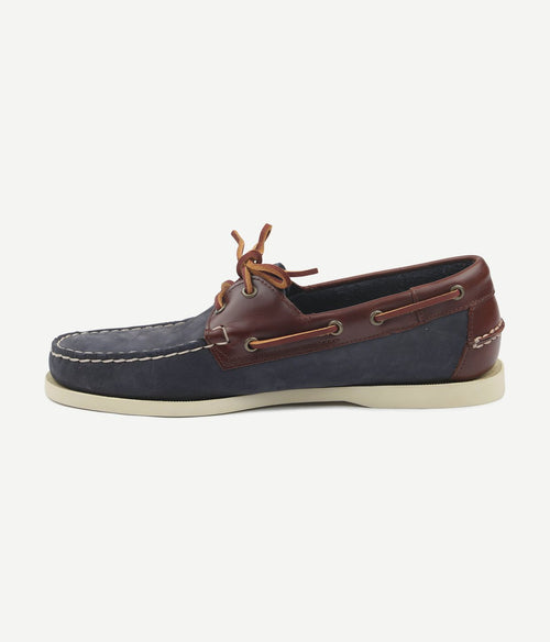 Sebago bootschoenen docksides portland donkerblauw bruin