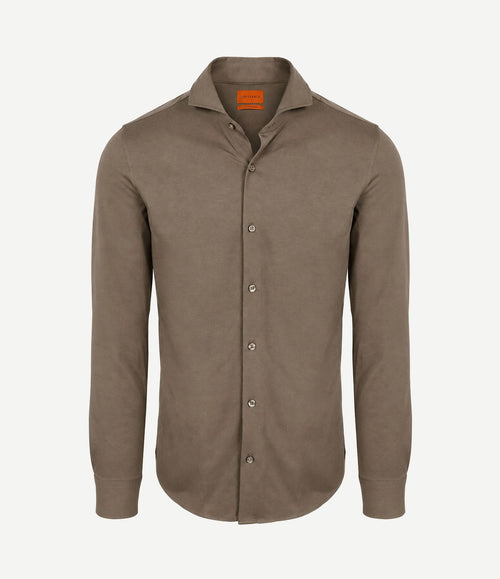 Sorona overhemd dark taupe