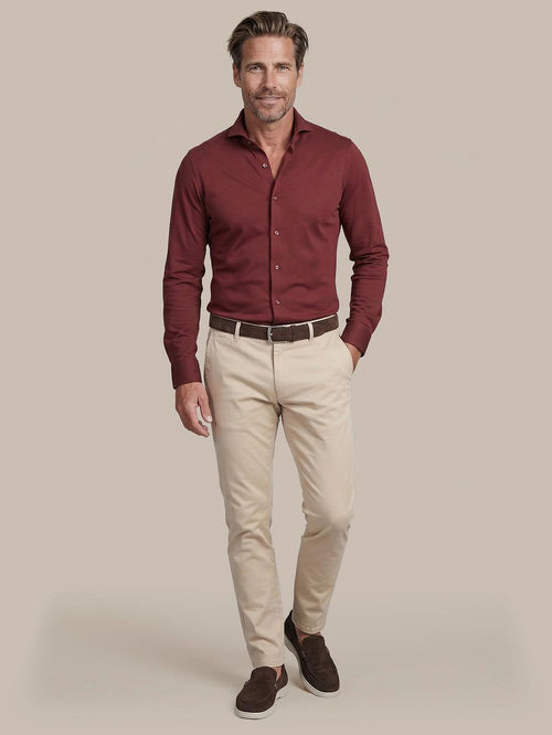 Sorona overhemd wine rood