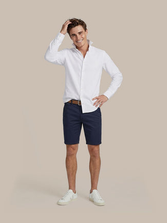 Short boston donkerblauw