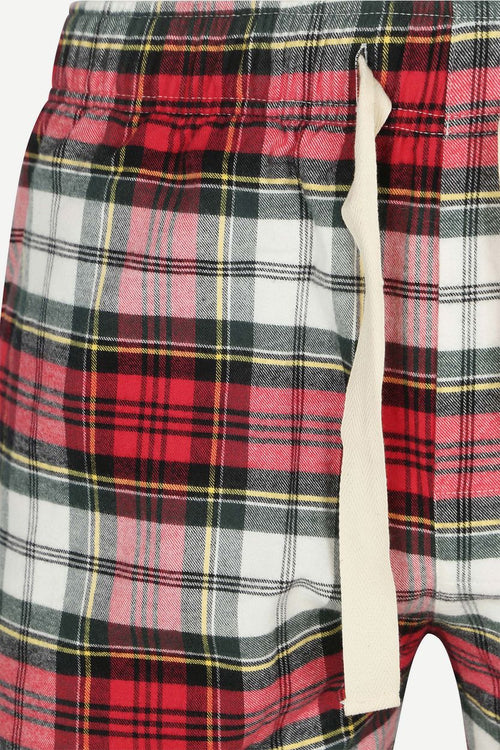 Loungebroek ruit rood