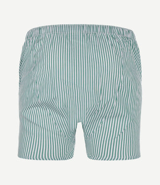 Boxershort streep poplin groen