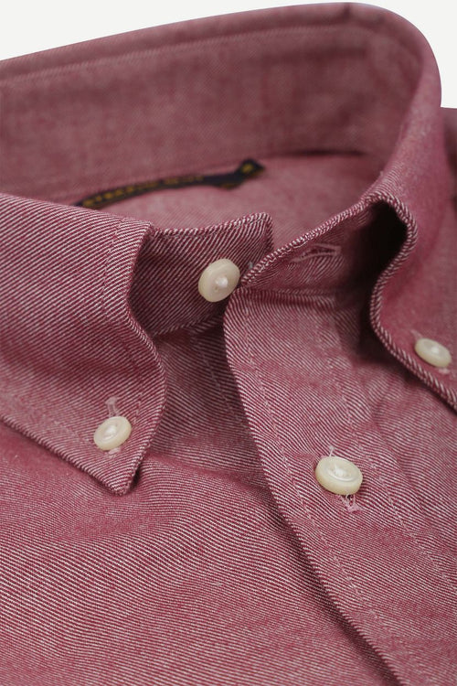 Overhemd twill rood