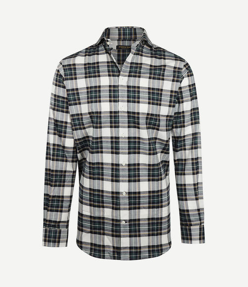 Flanel overhemd ruit zwart groen