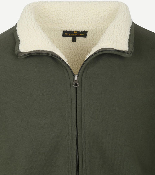 Vest teddy groen