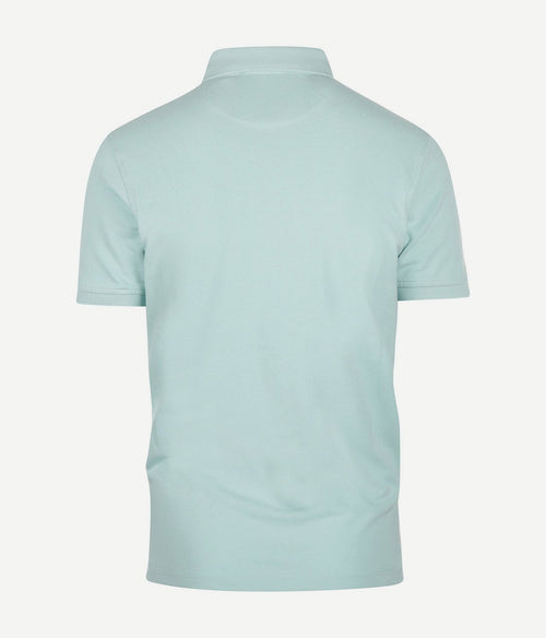 Polo piqué klassiek turquoise