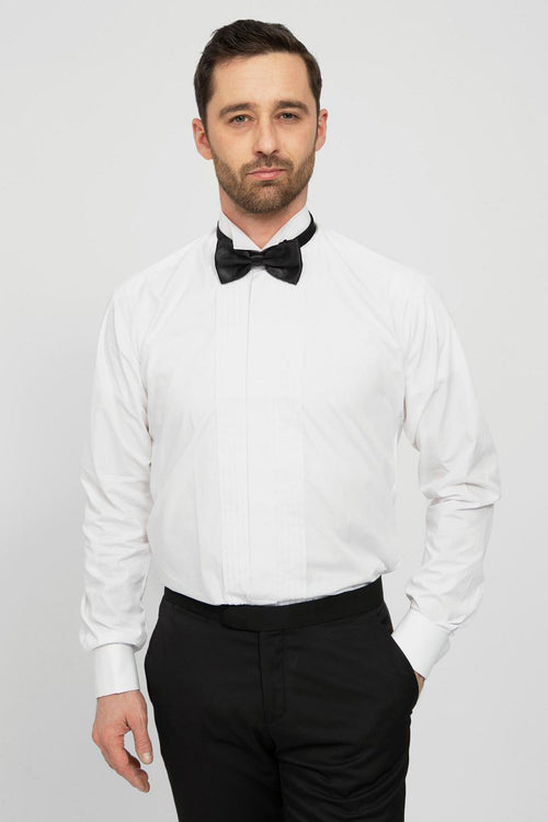 Smoking overhemd plisse | Regular-fit