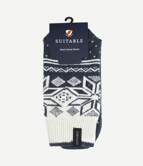 Cosy home sokken donkerblauw