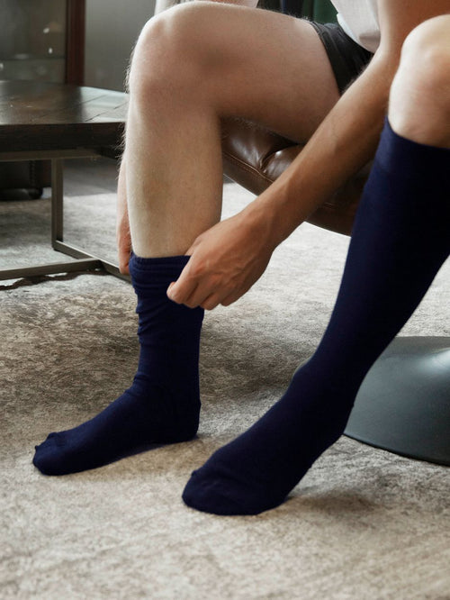 Kniekousen donkerblauw