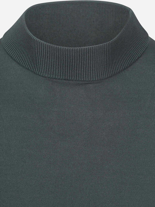 Suitable trui cooldry knit turtleneck groen | Slim-fit